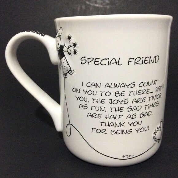 MARCI 3D Coffee Mug Cup Special Friend 16 Oz - Picture 6 of 12
